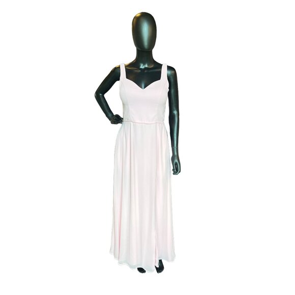 Kennedy Blue Dresses & Skirts - Kennedy Blue Baby Pink Chiffon Sweetheart Formal Gown